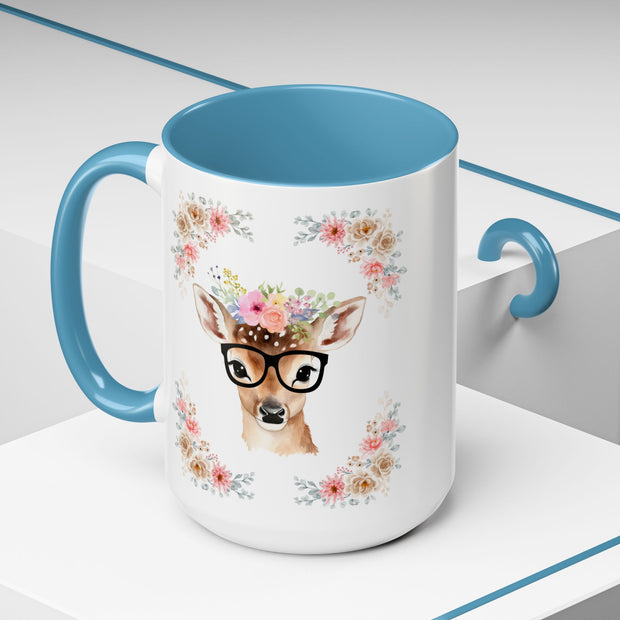 Geeky Goddess Deer Accent Coffee Mug