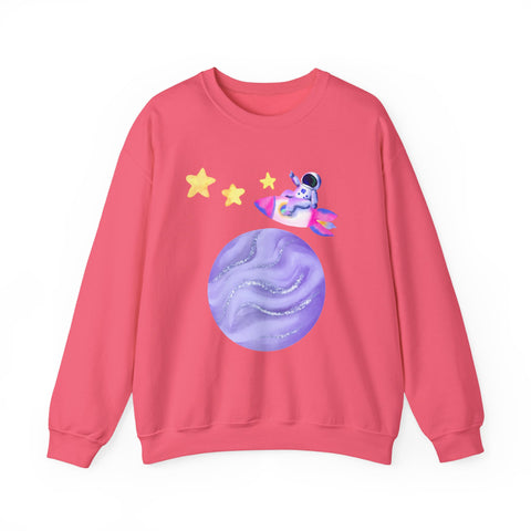 Astronaut Taking Off In Space Unisex Crewneck Sweatshirt