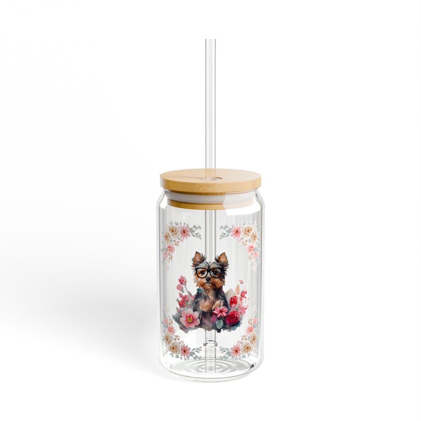 Geeky Goddess Yorkie Sipper Glass