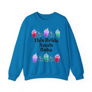 'This Bride Needs Boba' Unisex Crewneck Sweatshirt