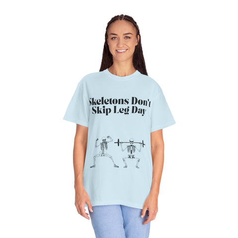 'Skeletons Don't Skip Leg Day' Unisex T-Shirt