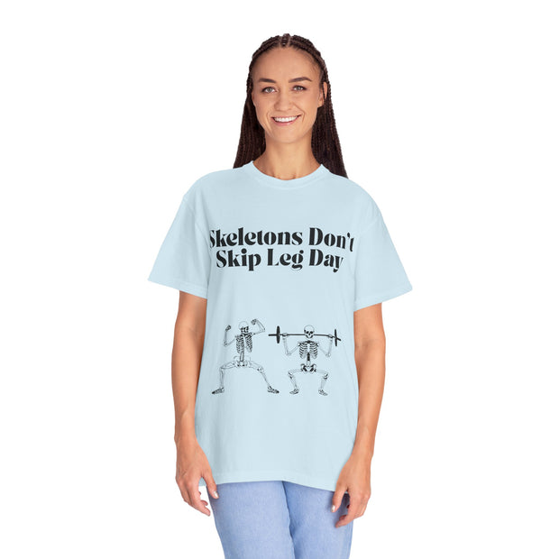 'Skeletons Don't Skip Leg Day' Unisex T-Shirt