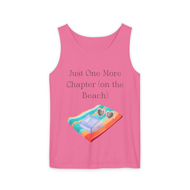 'Just One More Chapter (on the Beach)' Unisex Tank Top