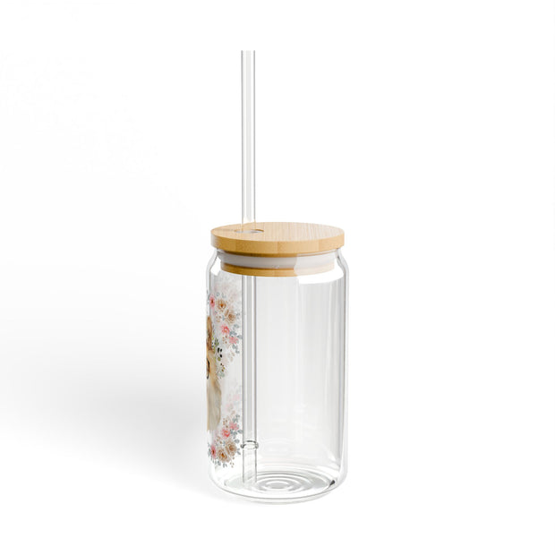 Geeky Goddess Pomeranian Sipper Glass