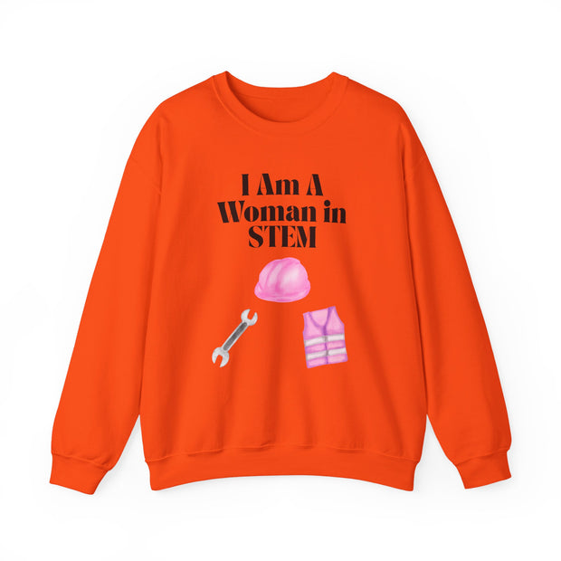 'I Am A Woman In STEM' Engineer Unisex Crewneck Sweatshirt