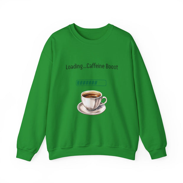'Loading...Caffeine Boost' Unisex Crewneck Sweatshirt