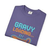 Gravy Loading Unisex Tee, Funny Foodie T-Shirt for Thanksgiving, Casual Wear, Gamer Gift, Comfort Fit