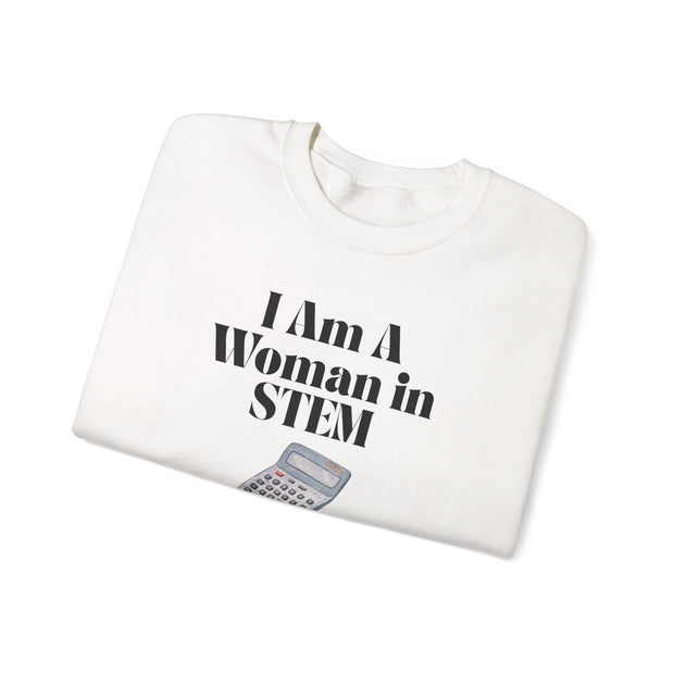 'I Am A Woman in STEM' Mathematics Unisex Crewneck Sweatshirt