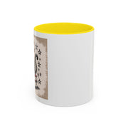 Cat and Book Lover's Accent Coffee Mug