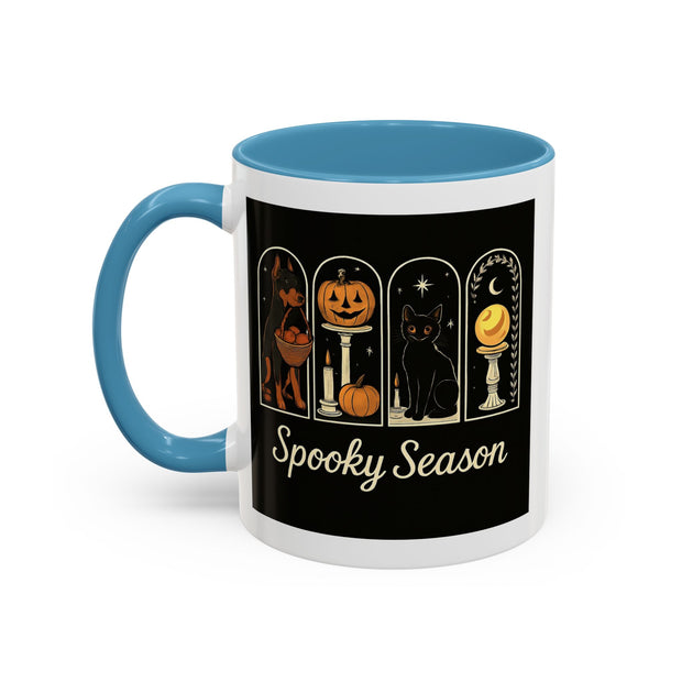 Spooky Season Doberman Accent Coffee Mug