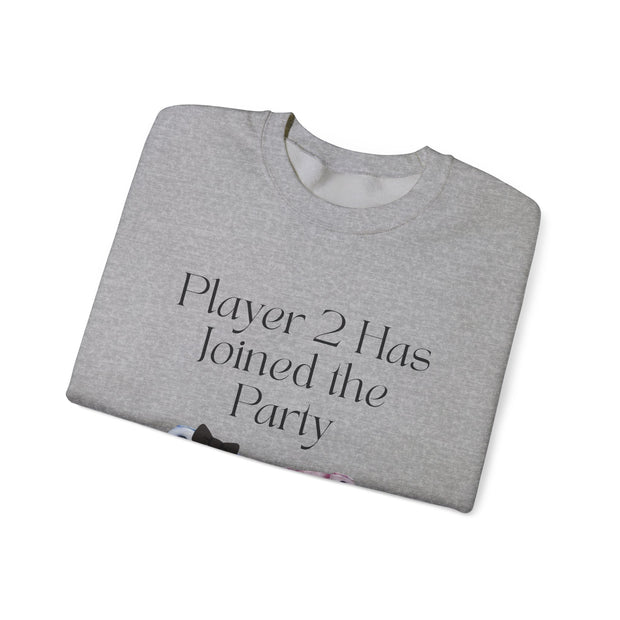 'Player 2 Has Joined The Party' 'Est. 2025' Unisex Crewneck Sweatshirt