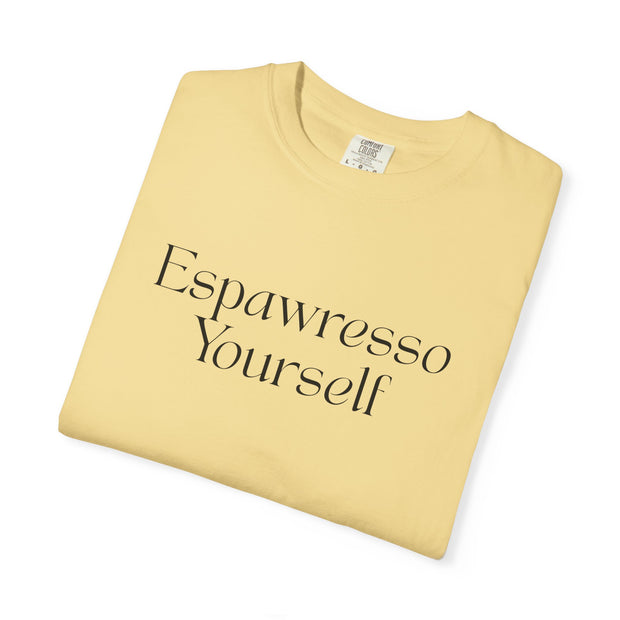 'Espawresso Yourself' Golden Retriever Unisex T-Shirt