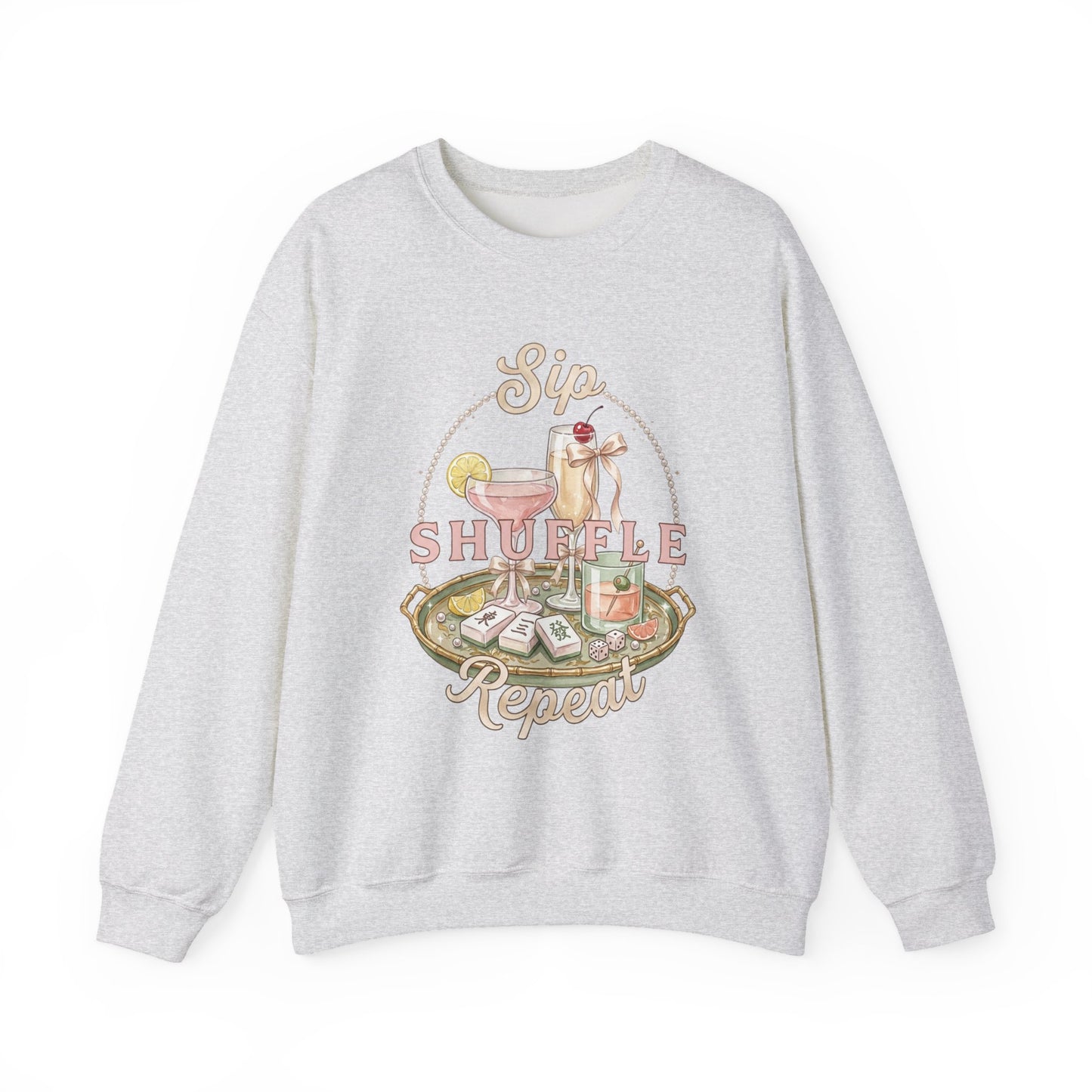 Mahjong Girls Night Crewneck Sweatshirt | Mahjong Tiles, Pastel Cozy Club