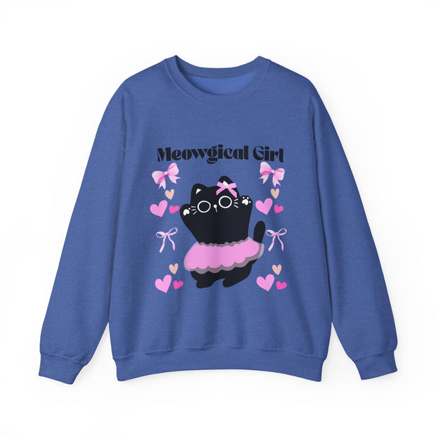 'Meowgical Girl' Unisex Crewneck Sweatshirt