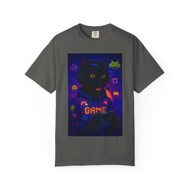 Game On Black Cat Unisex T-shirt