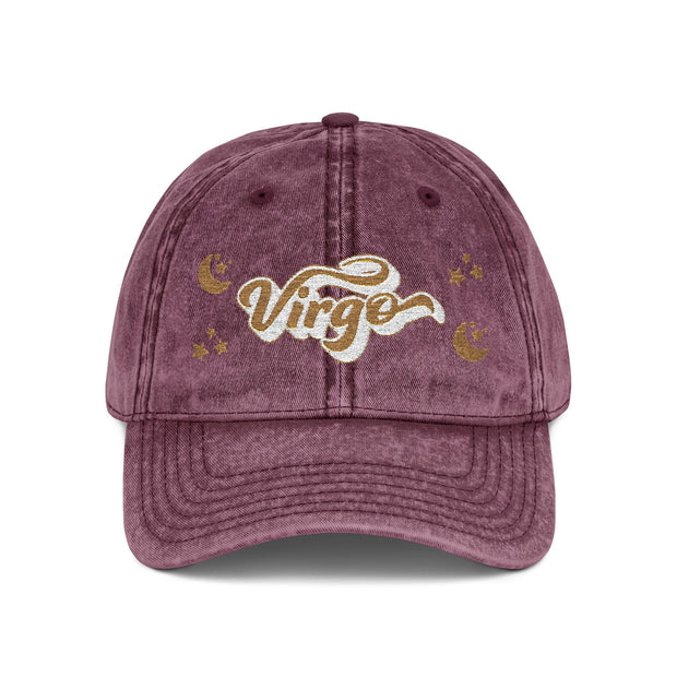 'Virgo' Vintage Embroidered Cap