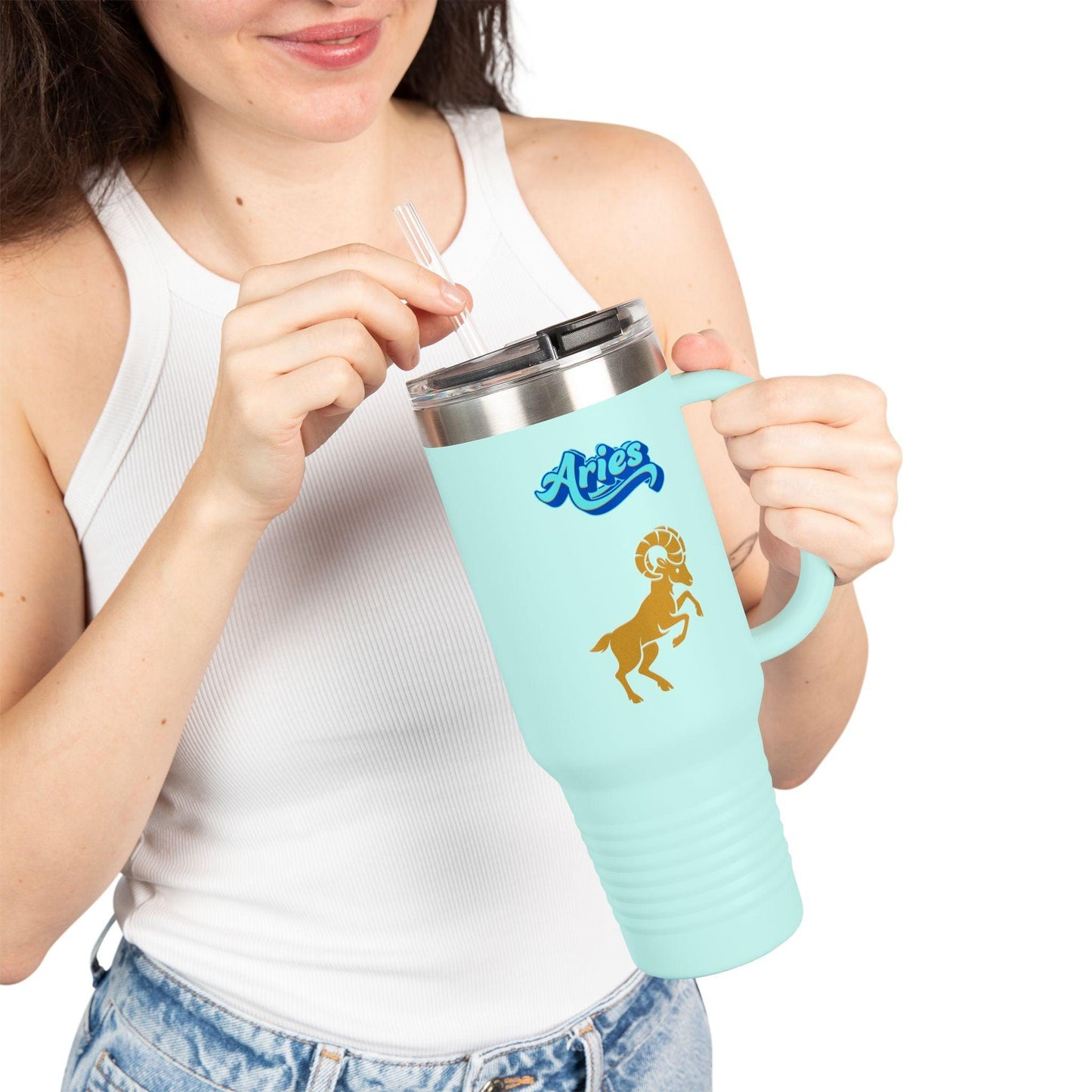'Aries' Zodiac Insulated Travel Mug, 40oz
