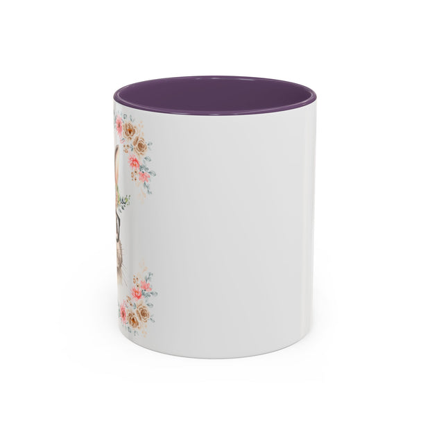 Geeky Goddess Bunny Accent Coffee Mug
