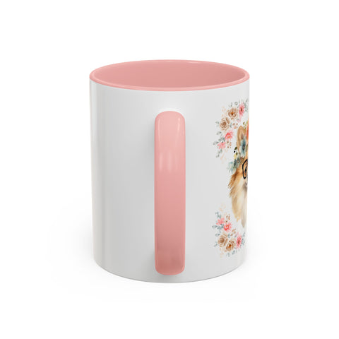 Geeky Goddess Pomeranian Accent Coffee Mug