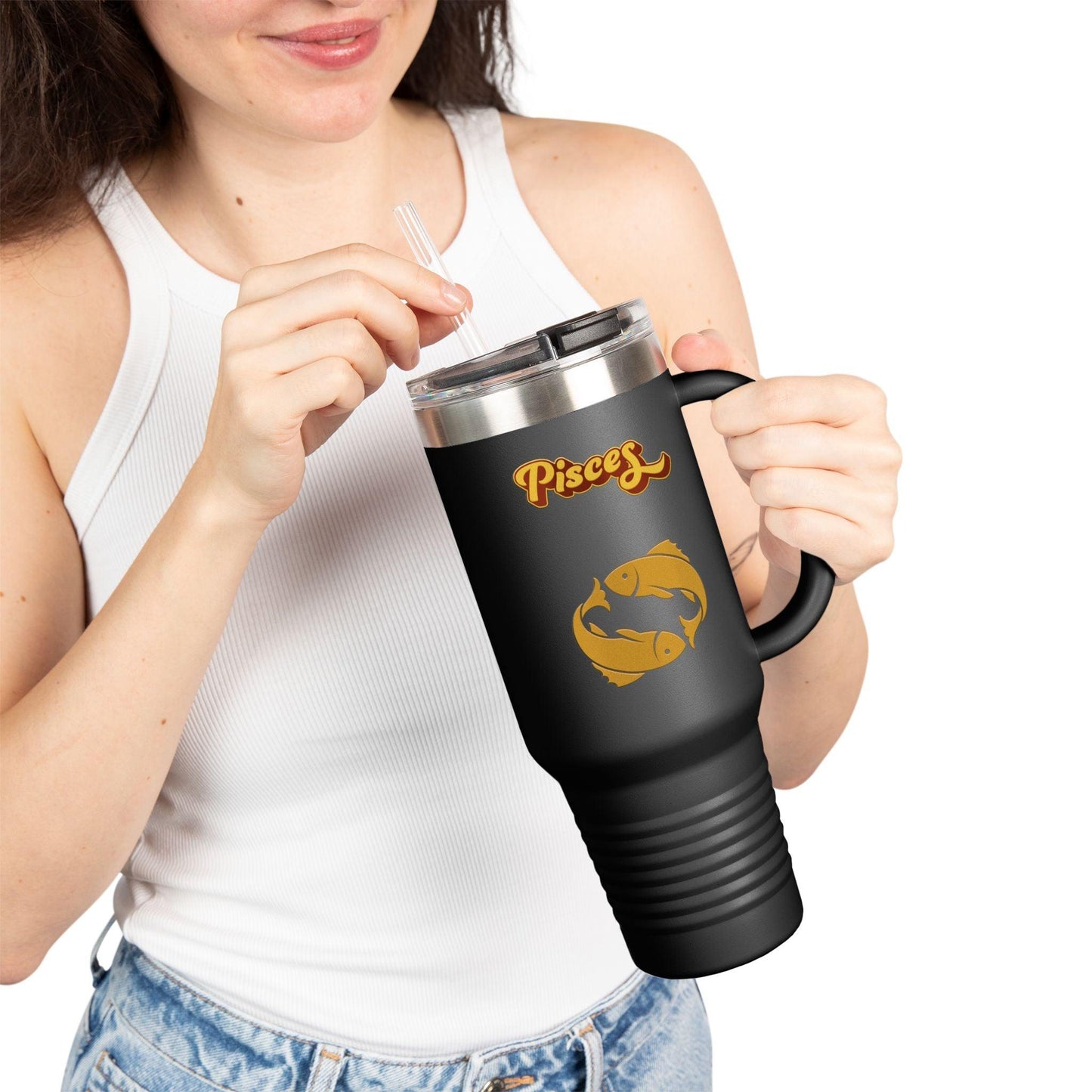 'Pisces' Insulated Travel Mug, 40oz