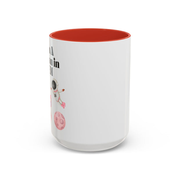 'I Am A Woman In STEM' Astronaut Accent Coffee Mug