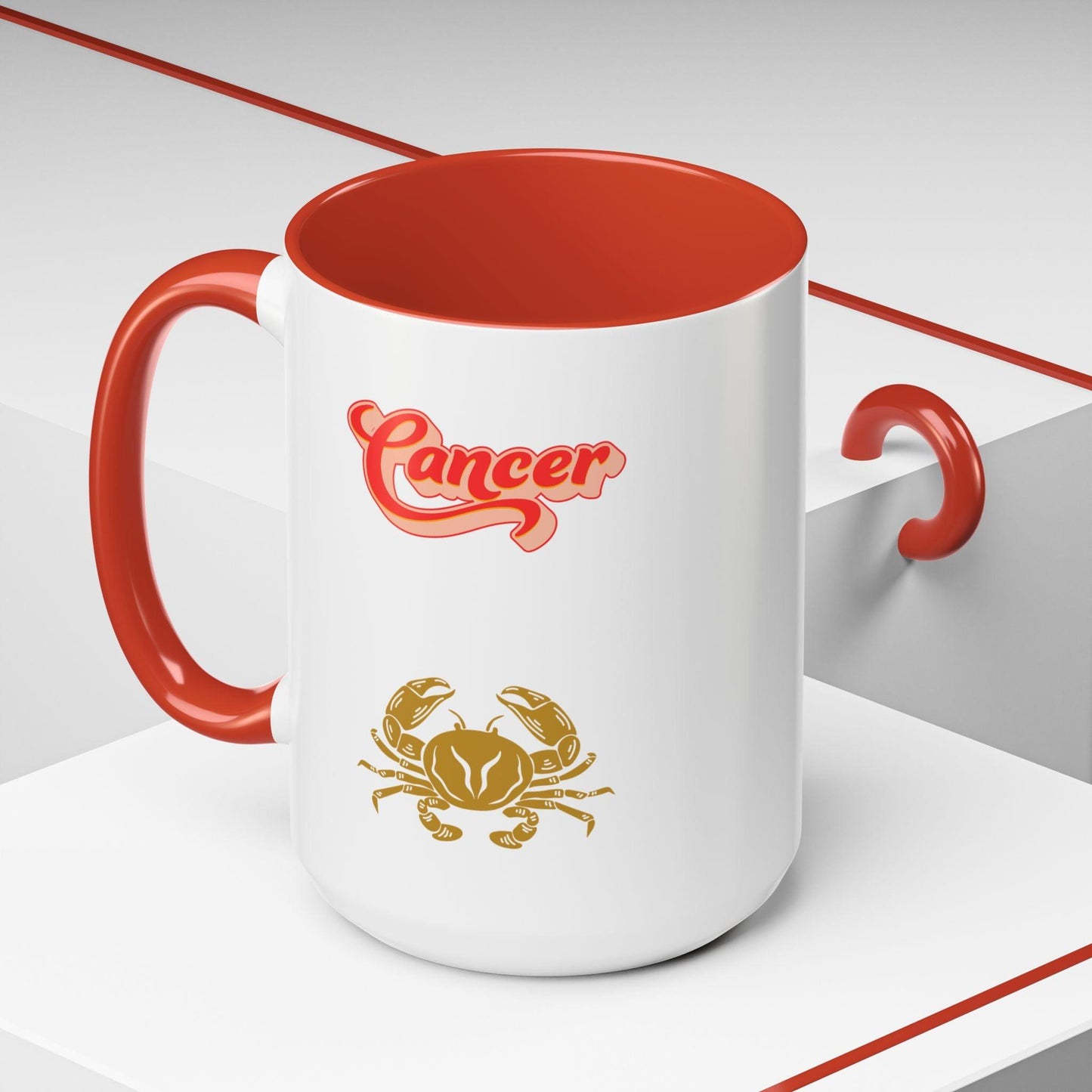 'Cancer' Zodiac Accent Coffee Mug