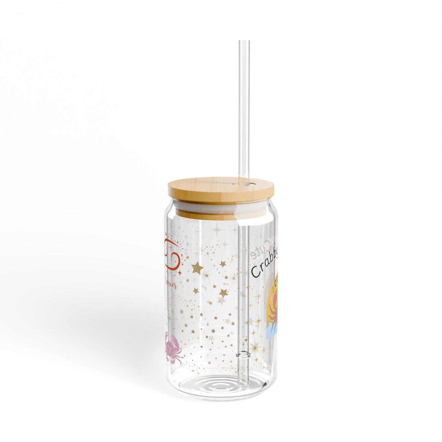 Cancer 'Crabby but Cute Cancer' Sipper Glass