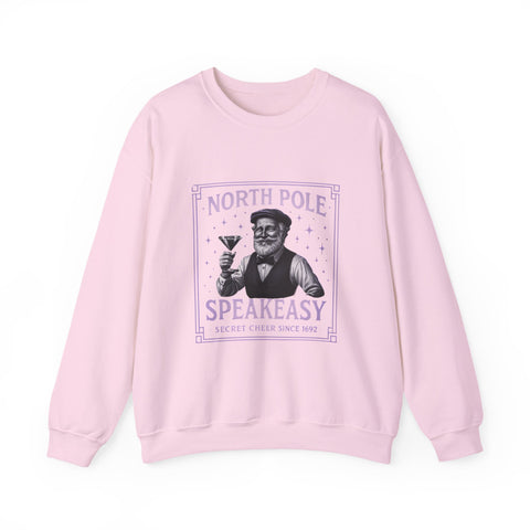 North Pole Speakeasy Crewneck Sweatshirt | Cozy Holiday Gift | Winter Wear | Christmas Sweatshirt | Unisex Comfy Apparel