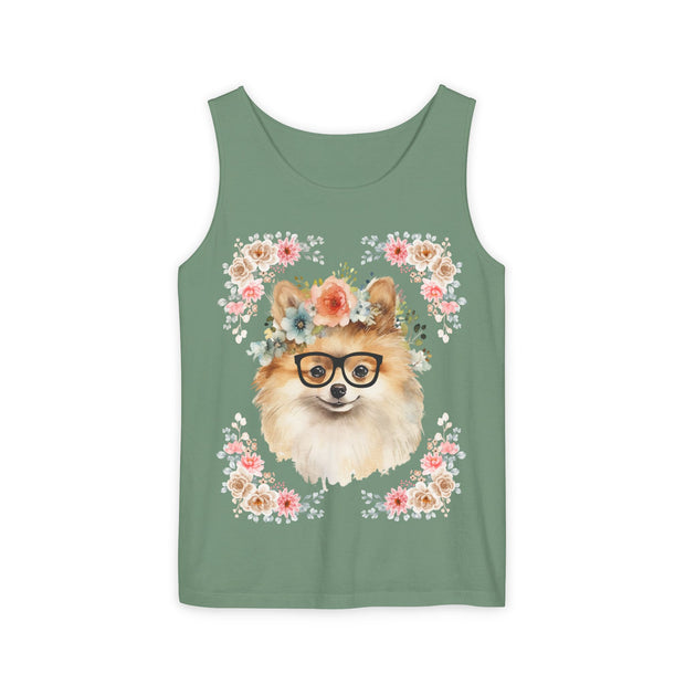 Geeky Goddess Pomeranian Unisex Tank Top