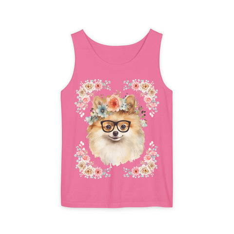 Geeky Goddess Pomeranian Unisex Tank Top
