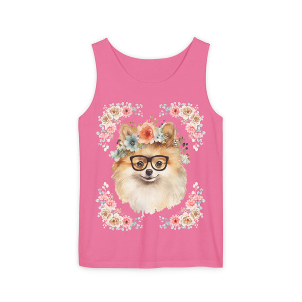Geeky Goddess Pomeranian Unisex Tank Top