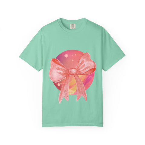 Pink/Yellow Planet Wrapped In Bow Unisex T-Shirt