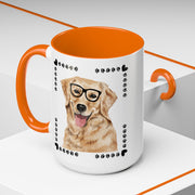 Geeky Good Golden Retriever Accent Coffee Mug