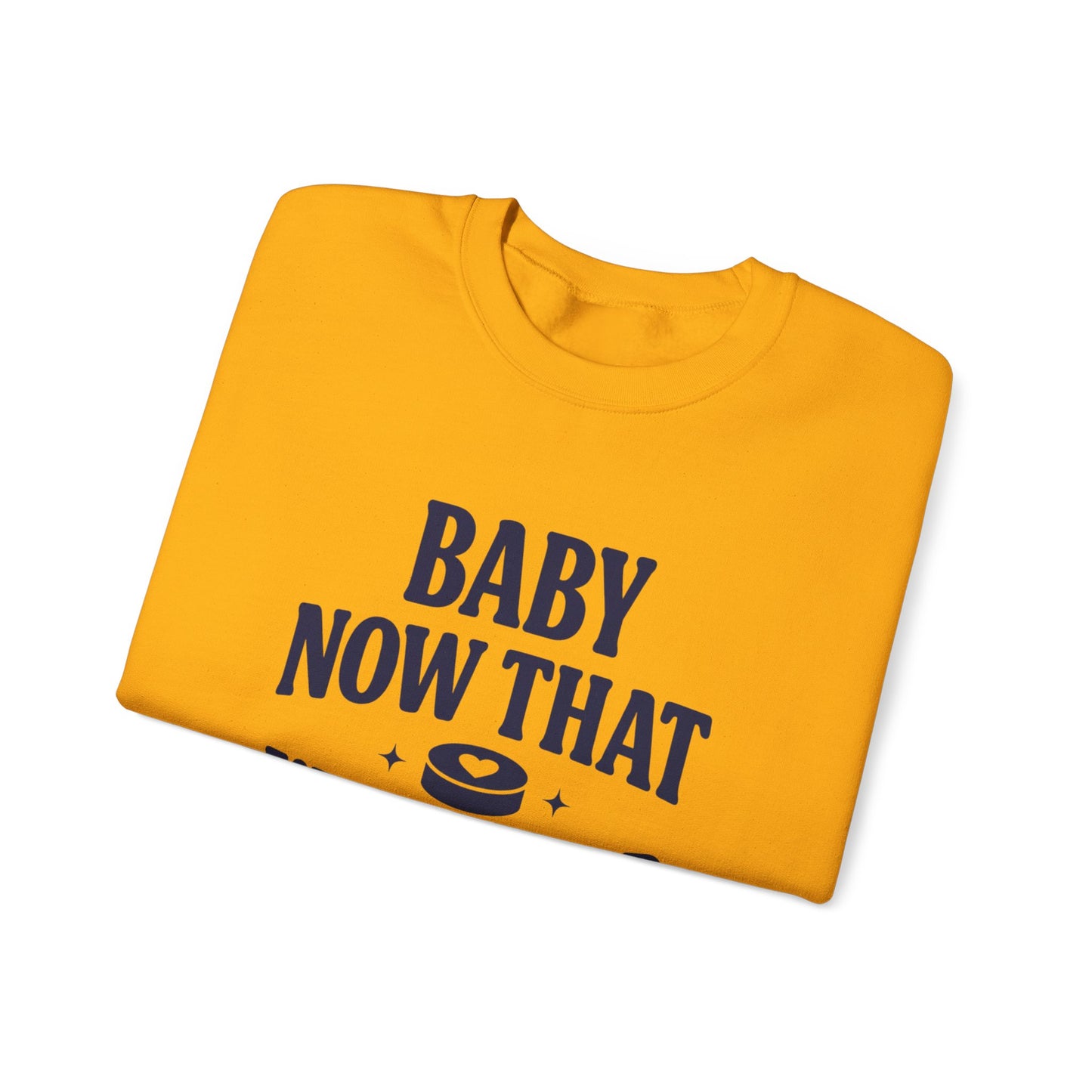 Baby Now That I've Found You Hockey Romance Sweatshirt, Hockey Romance Reader Crewneck, Booktok Sports Romance Gift