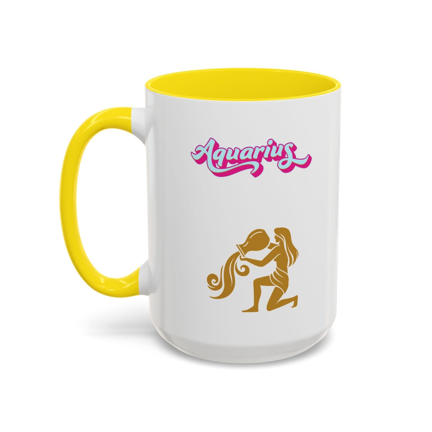 'Aquarius' Zodiac Accent Coffee Mug