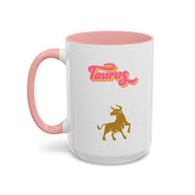 'Taurus' Zodiac Accent Coffee Mug