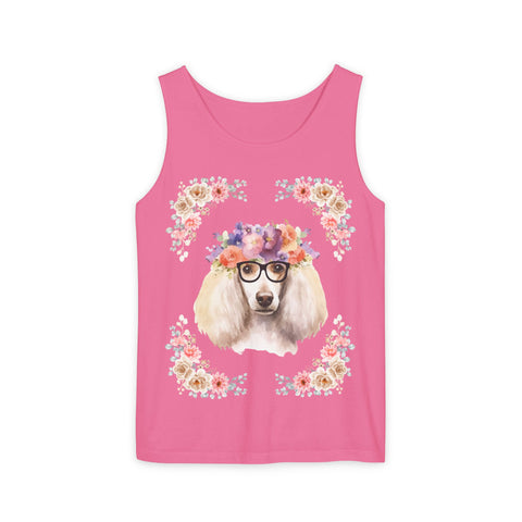 Geeky Goddess French Poodle Unisex Tank Top