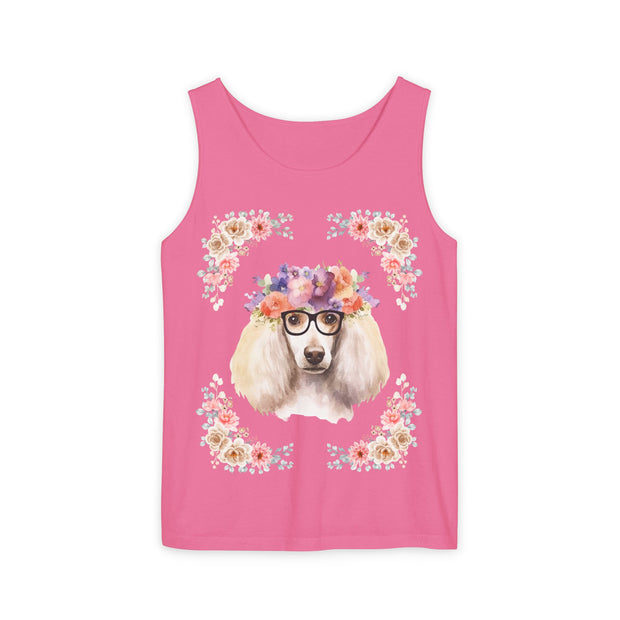 Geeky Goddess French Poodle Unisex Tank Top