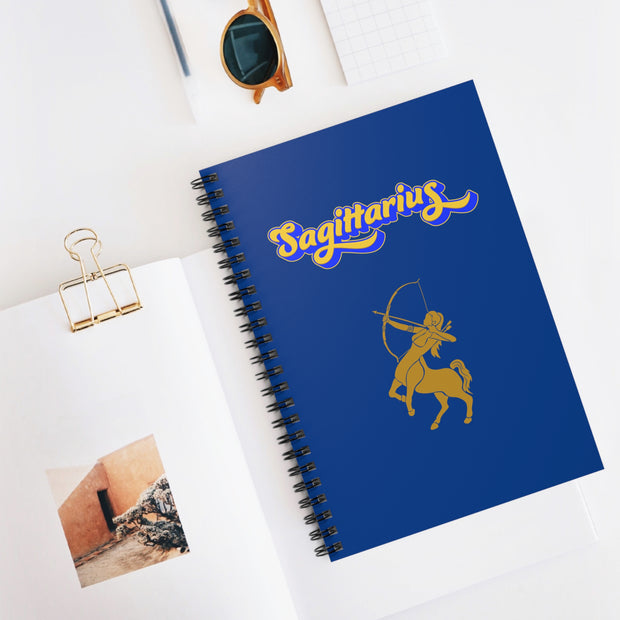 'Sagittarius' Zodiac Spiral Notebook
