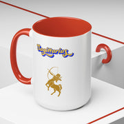 'Sagittarius' Zodiac Accent Coffee Mug
