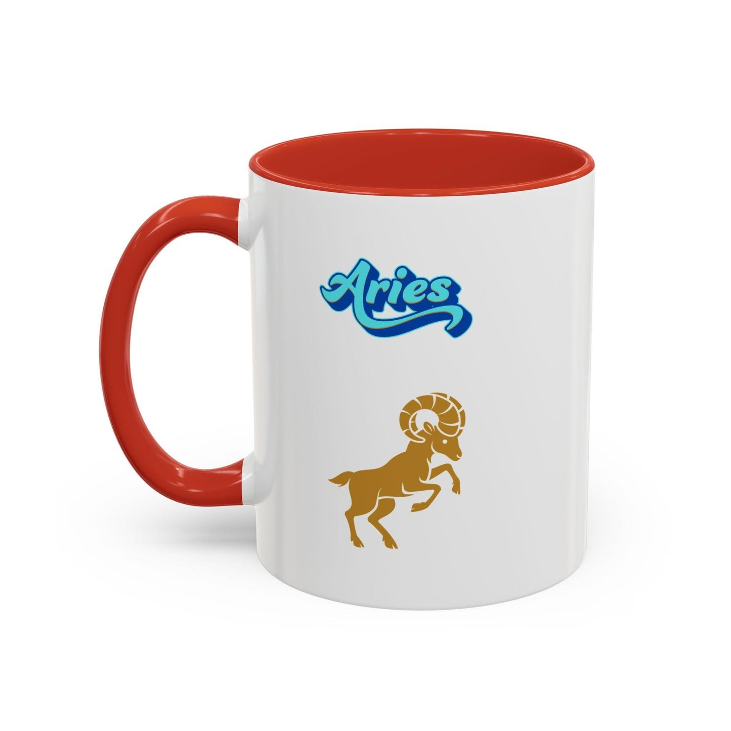 'Aries' Zodiac Accent Coffee Mug