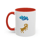 'Aries' Zodiac Accent Coffee Mug