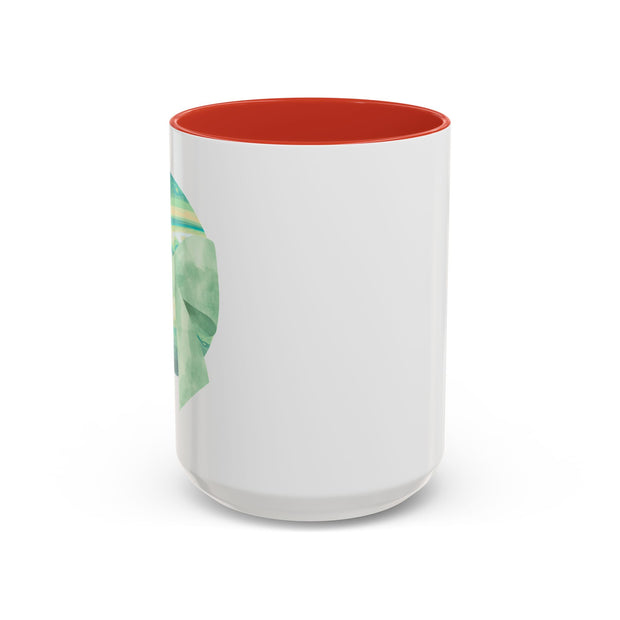 Green Planet Wrapped In A Bow Accent Coffee Mug