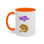 'Virgo' Zodiac Accent Coffee Mug