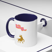 'Taurus' Zodiac Accent Coffee Mug