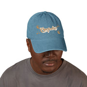'Capricorn' Denim Embroidered Cap