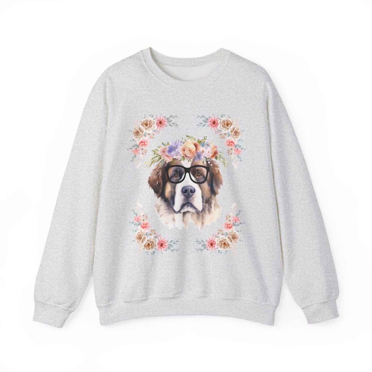 Geeky Goddess Saint Bernard Unisex Crewneck Sweatshirt