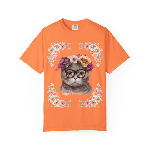 Geeky Goddess Dark Gray Cat Unisex T-Shirt