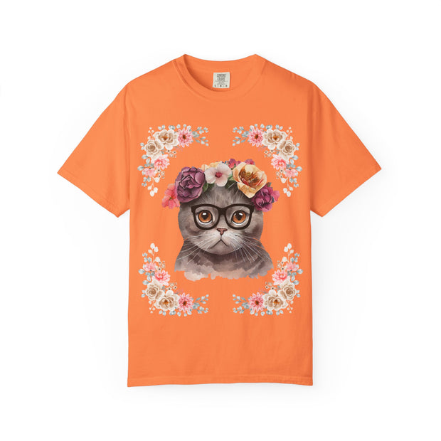 Geeky Goddess Dark Gray Cat Unisex T-Shirt