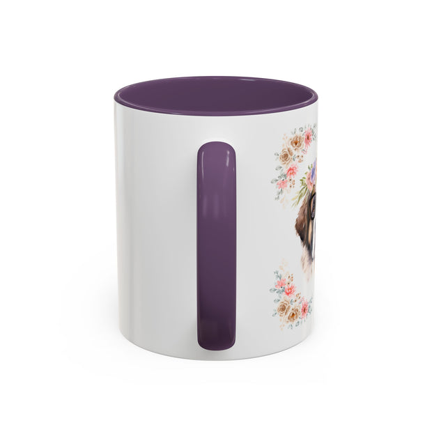 Geeky Goddess Saint Bernard Accent Coffee Mug